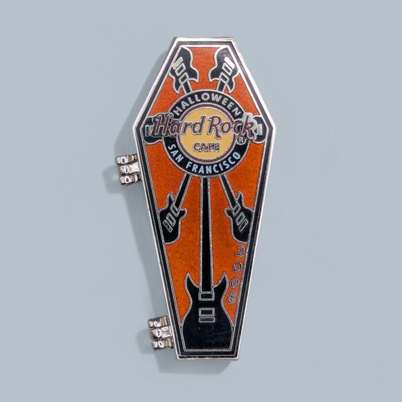 Accessories - Hard Rock Pin San Francisco Halloween 2008 Hinged Mummy Coffin